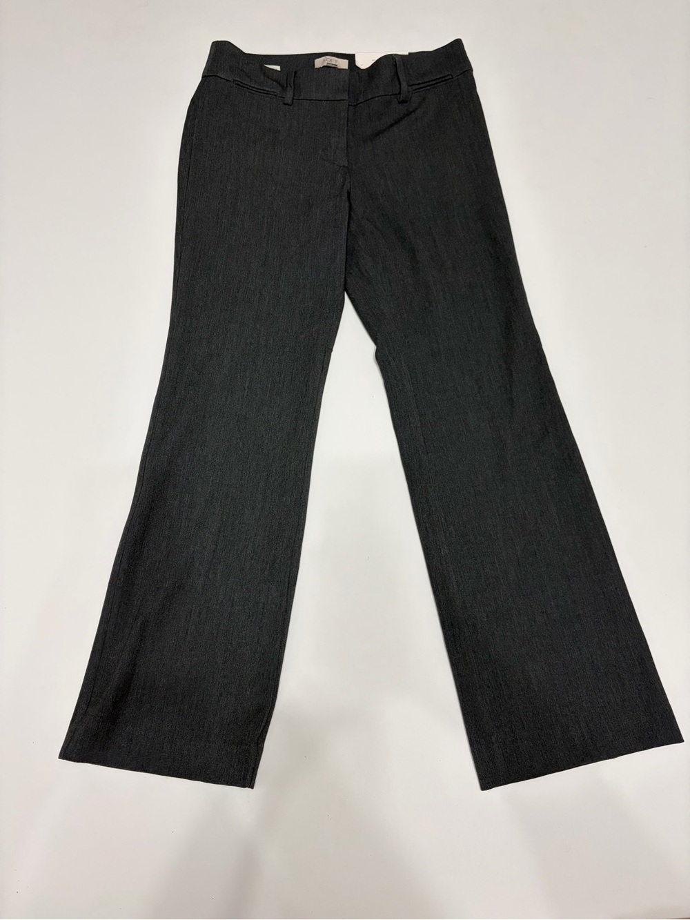 LOFT Black Boot-Cut Dress Pants size 2P New office business casual gray
